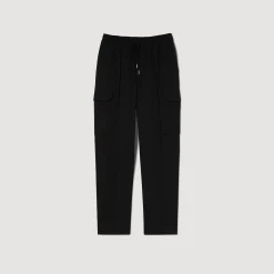Pantalons & Shorts*SANDRO Pantalon Cargo élastiqué Noir