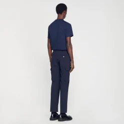 Pantalons & Shorts*SANDRO Pantalon Cargo élastiqué Marine