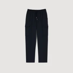 Pantalons & Shorts*SANDRO Pantalon Cargo élastiqué Marine