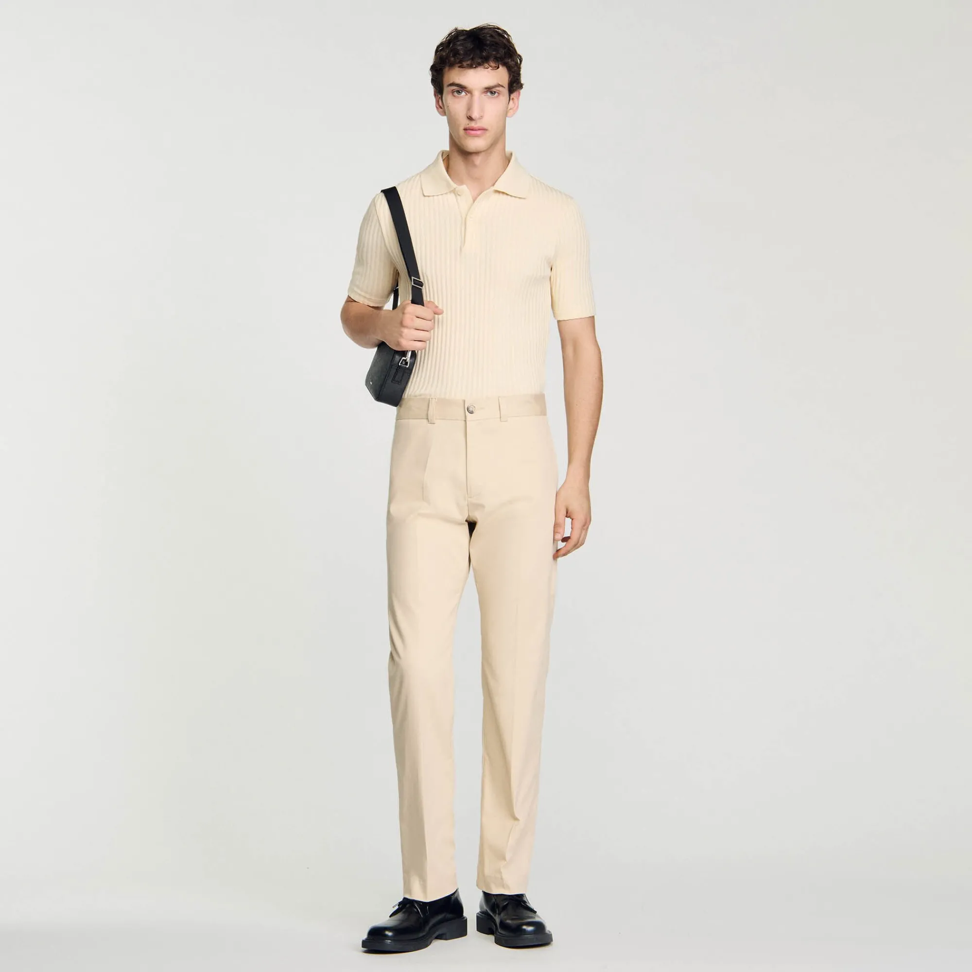 Pantalons & Shorts*SANDRO Pantalon Chino Droit Ficelle