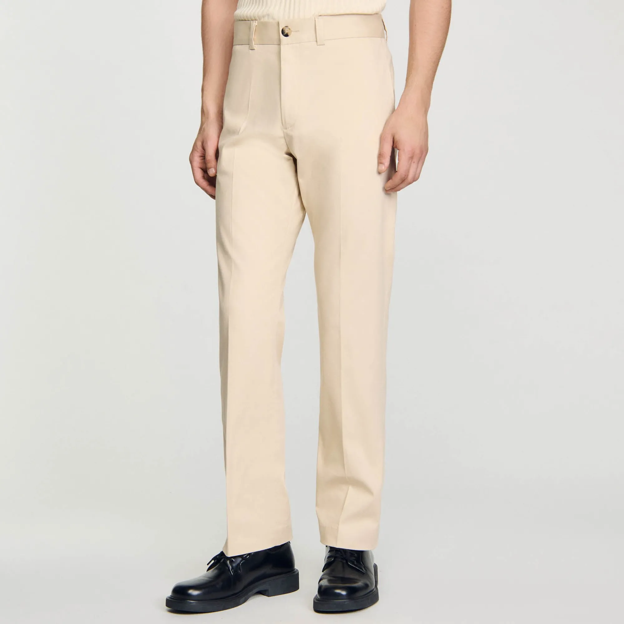 Pantalons & Shorts*SANDRO Pantalon Chino Droit Ficelle