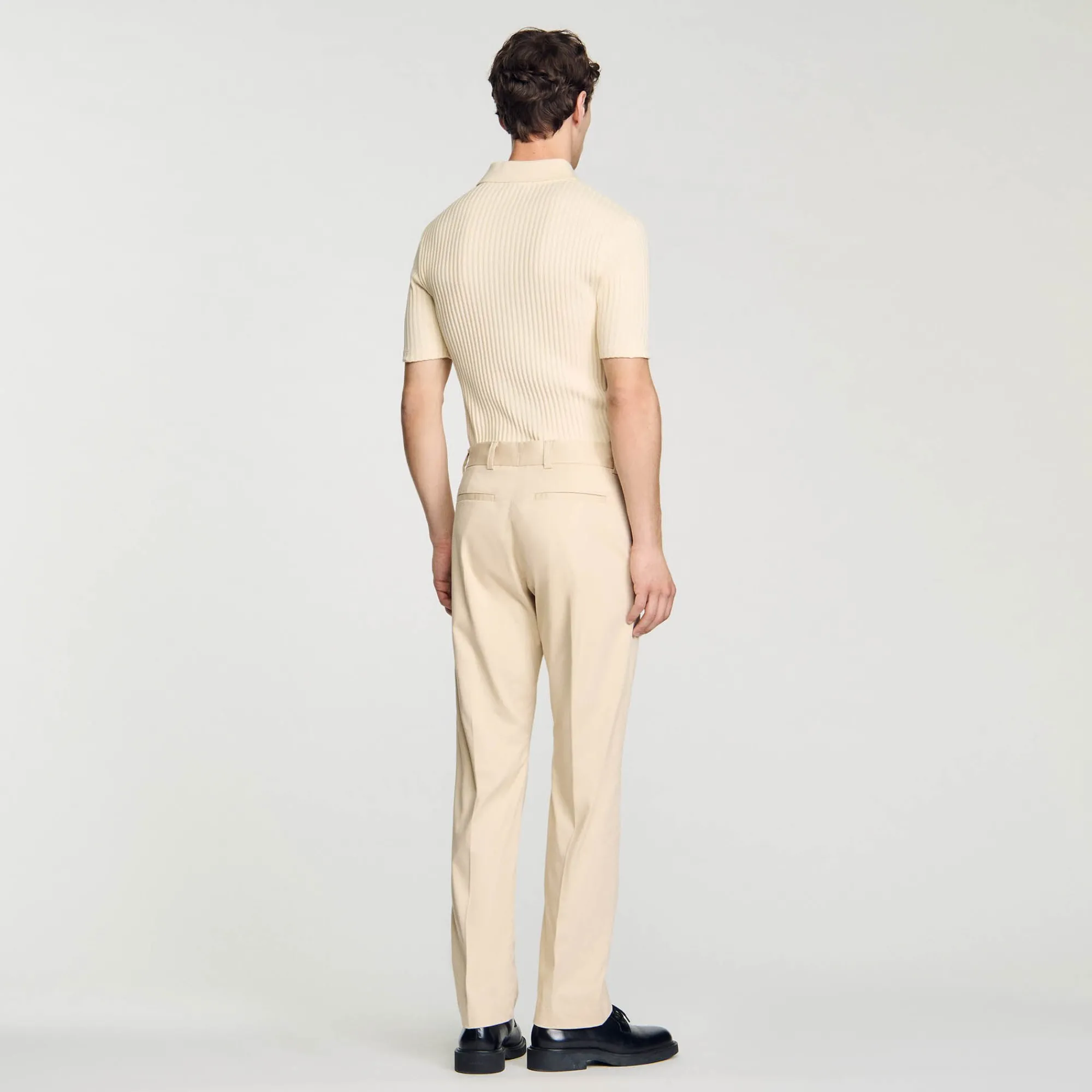 Pantalons & Shorts*SANDRO Pantalon Chino Droit Ficelle