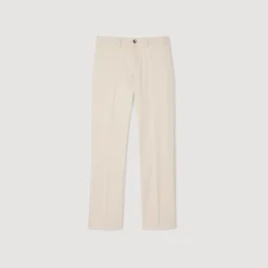 Pantalons & Shorts*SANDRO Pantalon Chino Droit Ficelle