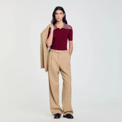 Costumes|Pantalons & Jeans*SANDRO Pantalon De Costume Sable