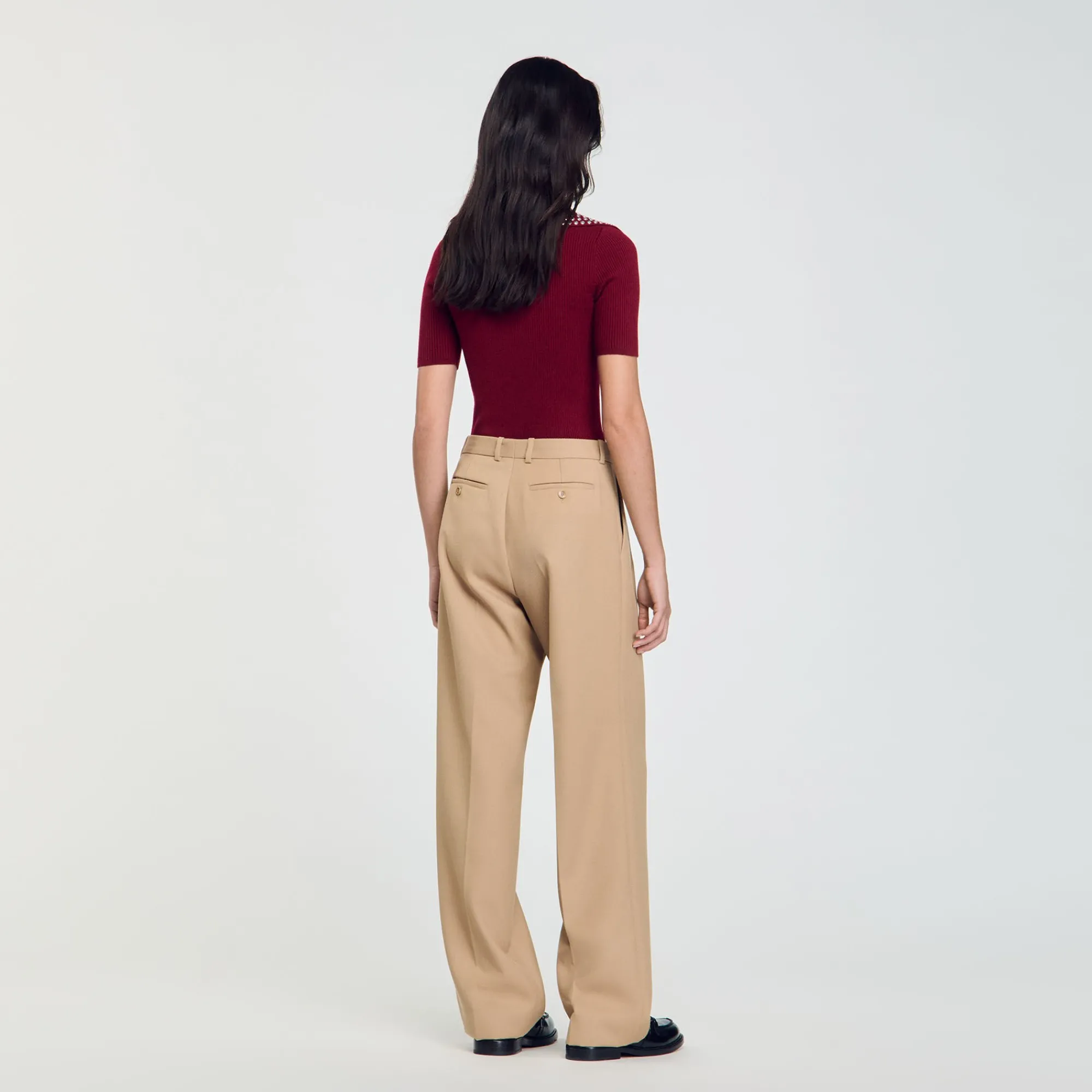 Costumes|Pantalons & Jeans*SANDRO Pantalon De Costume Sable