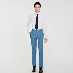 Costumes & Smokings|Pantalons & Shorts*SANDRO Pantalon De Costume Bleu Gris
