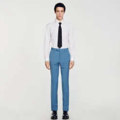 Costumes & Smokings|Pantalons & Shorts*SANDRO Pantalon De Costume Bleu Gris