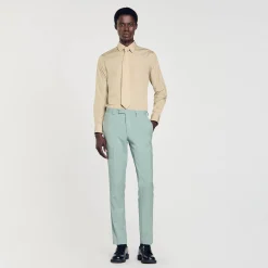 Pantalons & Shorts|Costumes & Smokings*SANDRO Pantalon De Costume vert clair