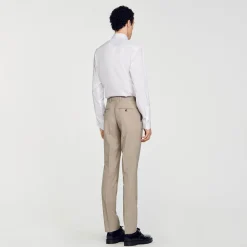 Pantalons & Shorts|Costumes & Smokings*SANDRO Pantalon De Costume Taupe