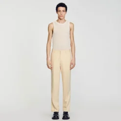 Pantalons & Shorts|Costumes & Smokings*SANDRO Pantalon De Costume Beige