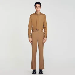 Pantalons & Shorts|Costumes & Smokings*SANDRO Pantalon De Costume Camel