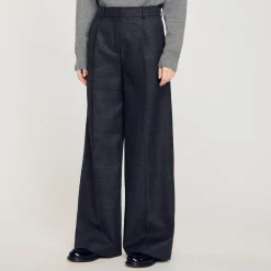 Costumes|Pantalons & Jeans*SANDRO Pantalon De Costume à Carreaux Gris Foncé