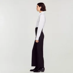 Costumes|Pantalons & Jeans*SANDRO Pantalon De Costume Droit Noir