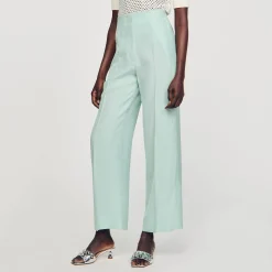 Costumes|Pantalons & Jeans*SANDRO Pantalon De Costume Large Vert D'Eau