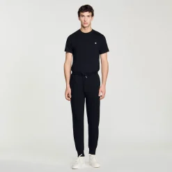 Sweats & Joggings*SANDRO Pantalon De Jogging En Maille Noir