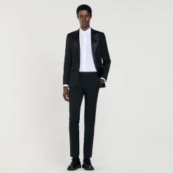 Pantalons & Shorts|Costumes & Smokings*SANDRO Pantalon De Smoking Noir