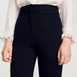 Pantalons & Jeans*SANDRO Pantalon Droit Noir