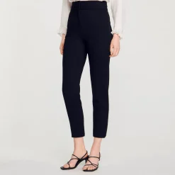 Pantalons & Jeans*SANDRO Pantalon Droit Noir