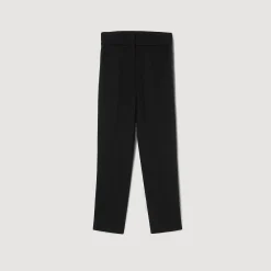 Pantalons & Jeans*SANDRO Pantalon Droit Noir
