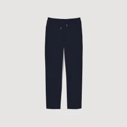 Pantalons & Shorts*SANDRO Pantalon Droit élastiqué Marine Foncé