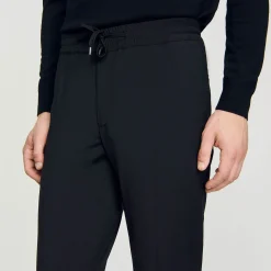 Pantalons & Shorts*SANDRO Pantalon Droit élastiqué Noir