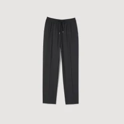 Pantalons & Shorts*SANDRO Pantalon Droit élastiqué gris chiné