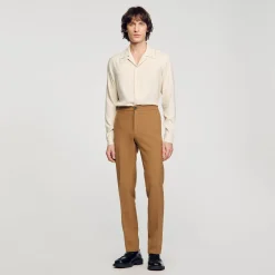 Pantalons & Shorts*SANDRO Pantalon En Jersey Camel