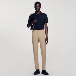 Pantalons & Shorts*SANDRO Pantalon En Jersey Beige