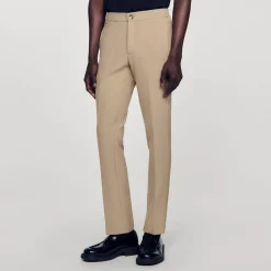 Pantalons & Shorts*SANDRO Pantalon En Jersey Beige