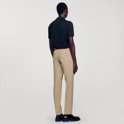Pantalons & Shorts*SANDRO Pantalon En Jersey Beige