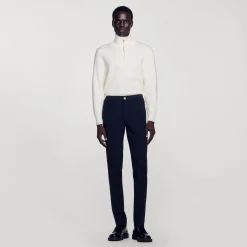 Pantalons & Shorts*SANDRO Pantalon En Jersey Noir