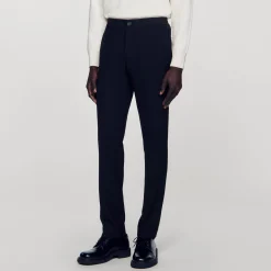 Pantalons & Shorts*SANDRO Pantalon En Jersey Noir