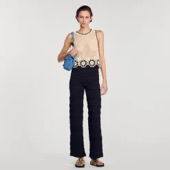 Ensembles|Pantalons & Jeans*SANDRO Pantalon En Maille Noir