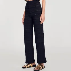 Ensembles|Pantalons & Jeans*SANDRO Pantalon En Maille Noir