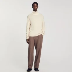 Pantalons & Shorts*SANDRO Pantalon Large Taupe