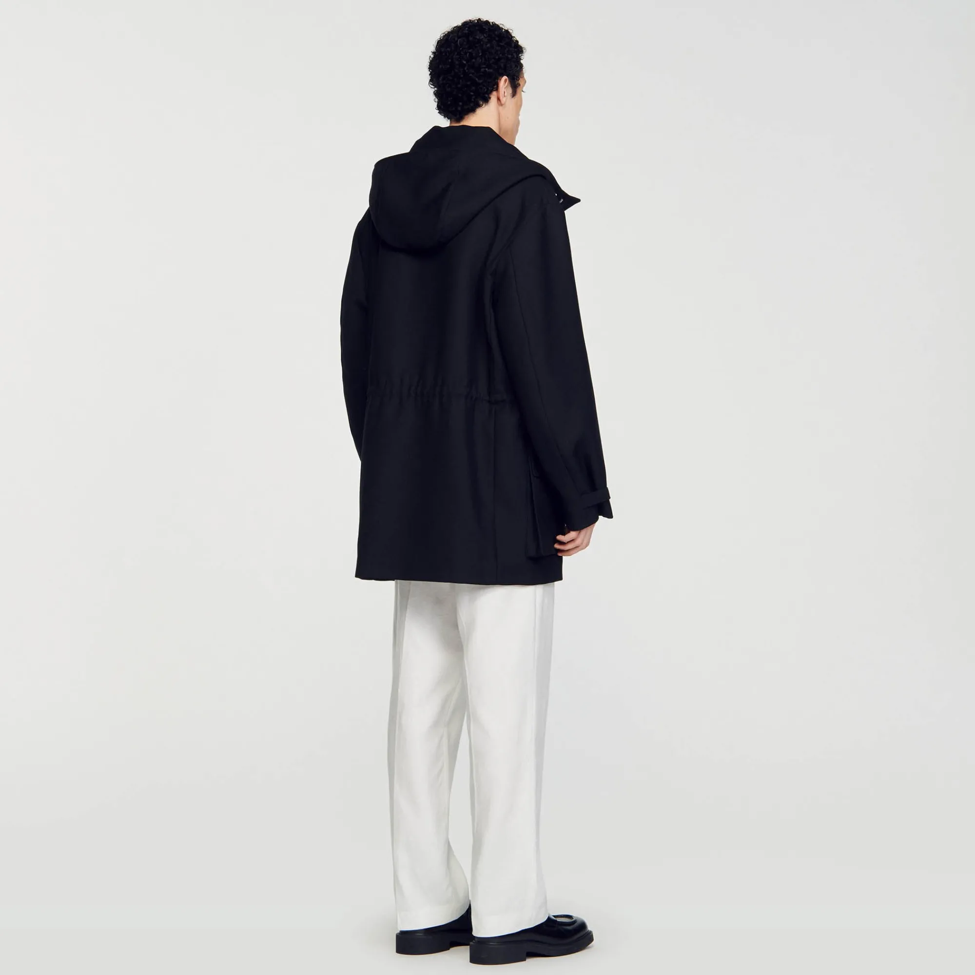 Manteaux & Blousons*SANDRO Parka Oversize En Tissu Technique Noir