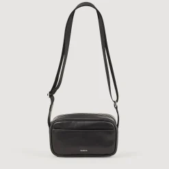 Mini Sacs|Sacs À Bandoulière*SANDRO Petit Sac En Cuir Lisse Noir