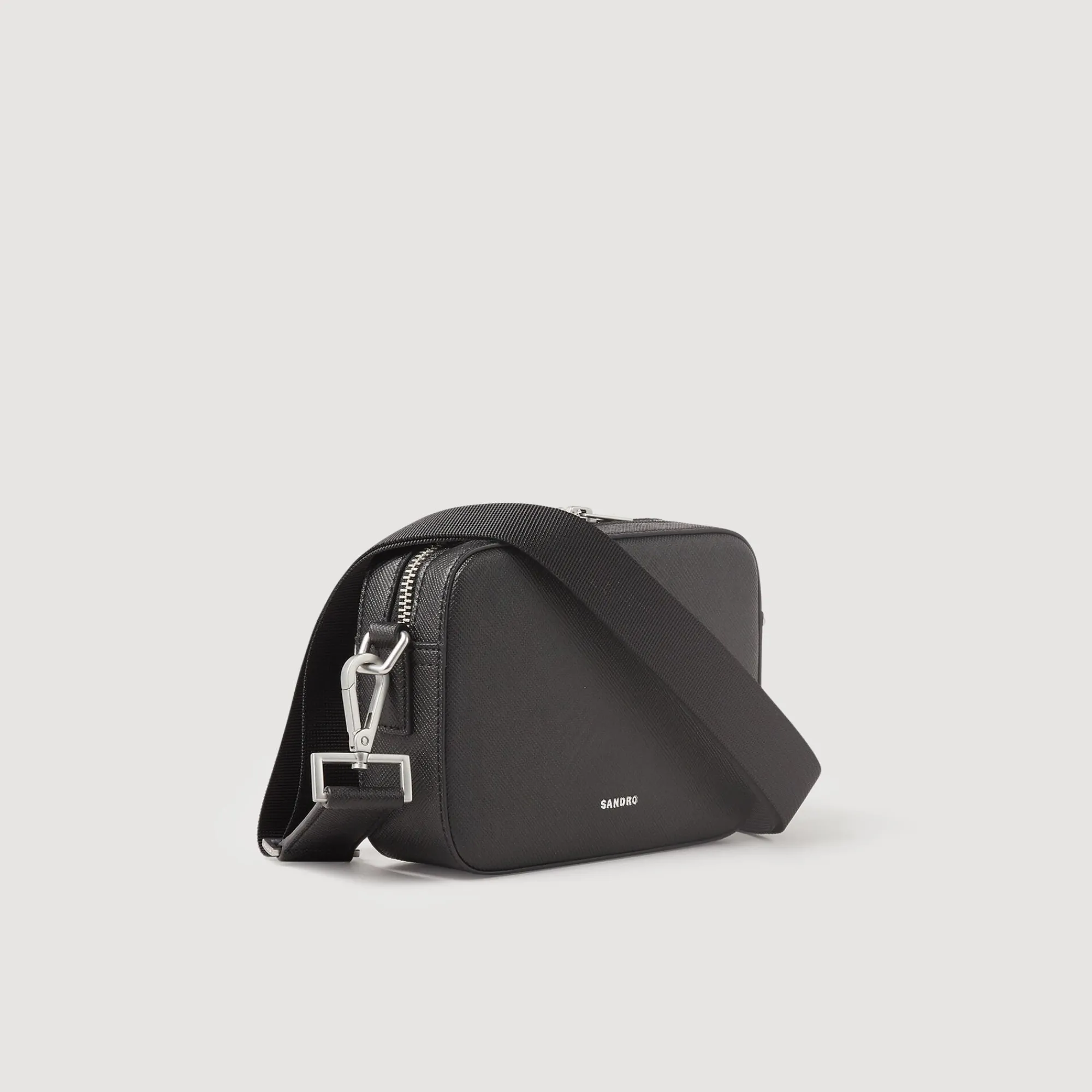 Sacs À Bandoulière|Mini Sacs*SANDRO Petit Sac En Cuir Reconstitué Noir