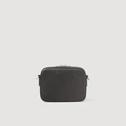 Sacs À Bandoulière|Mini Sacs*SANDRO Petit Sac En Cuir Reconstitué Noir