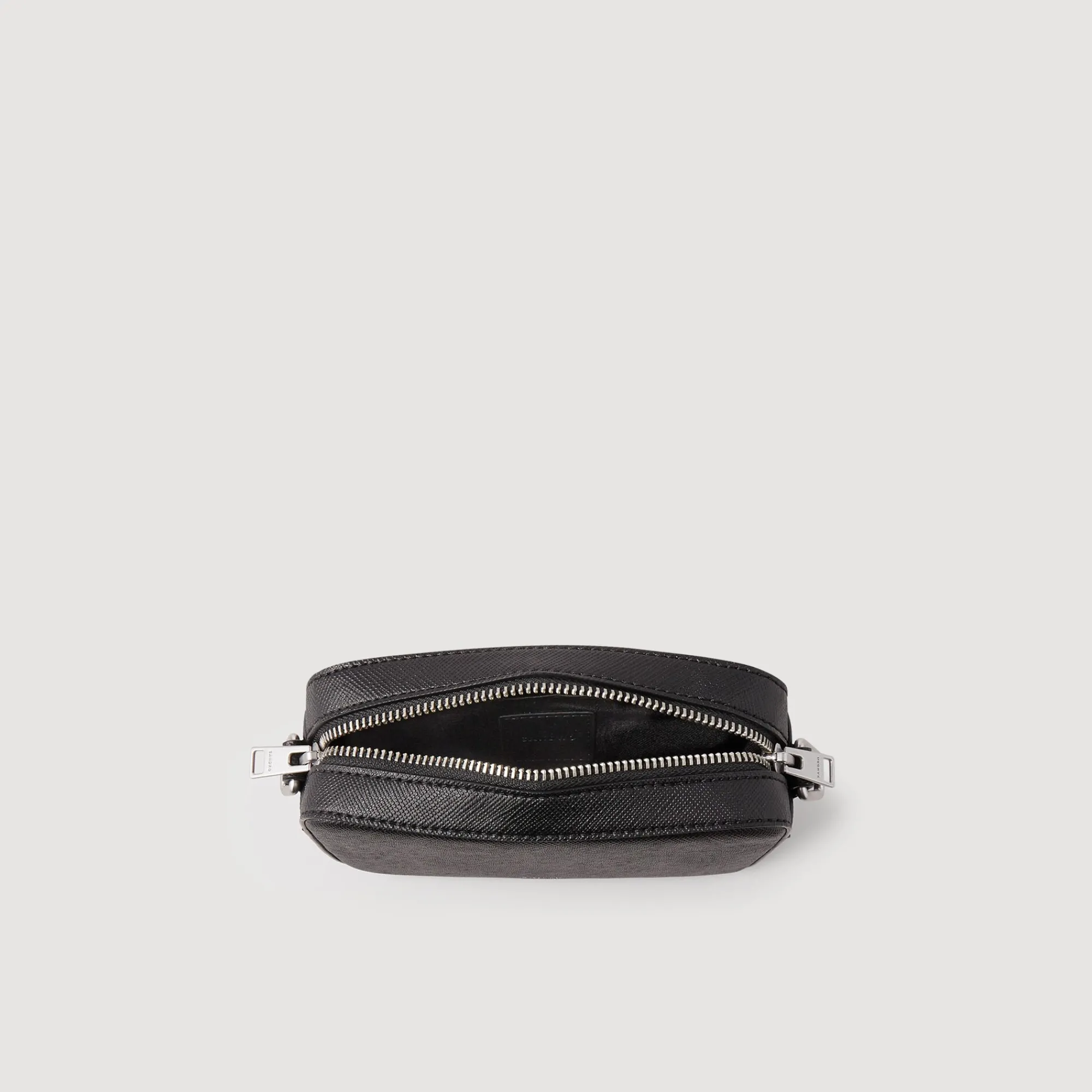 Sacs À Bandoulière|Mini Sacs*SANDRO Petit Sac En Cuir Reconstitué Noir