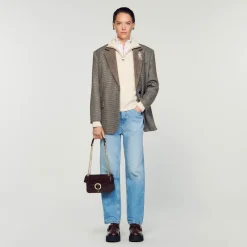 Sacs Porté Épaule|Mini Sacs*SANDRO Petit Sac Yza Marron