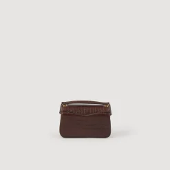 Sacs Porté Épaule|Mini Sacs*SANDRO Petit Sac Yza Marron