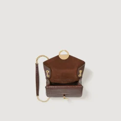 Sacs Porté Épaule|Mini Sacs*SANDRO Petit Sac Yza Marron