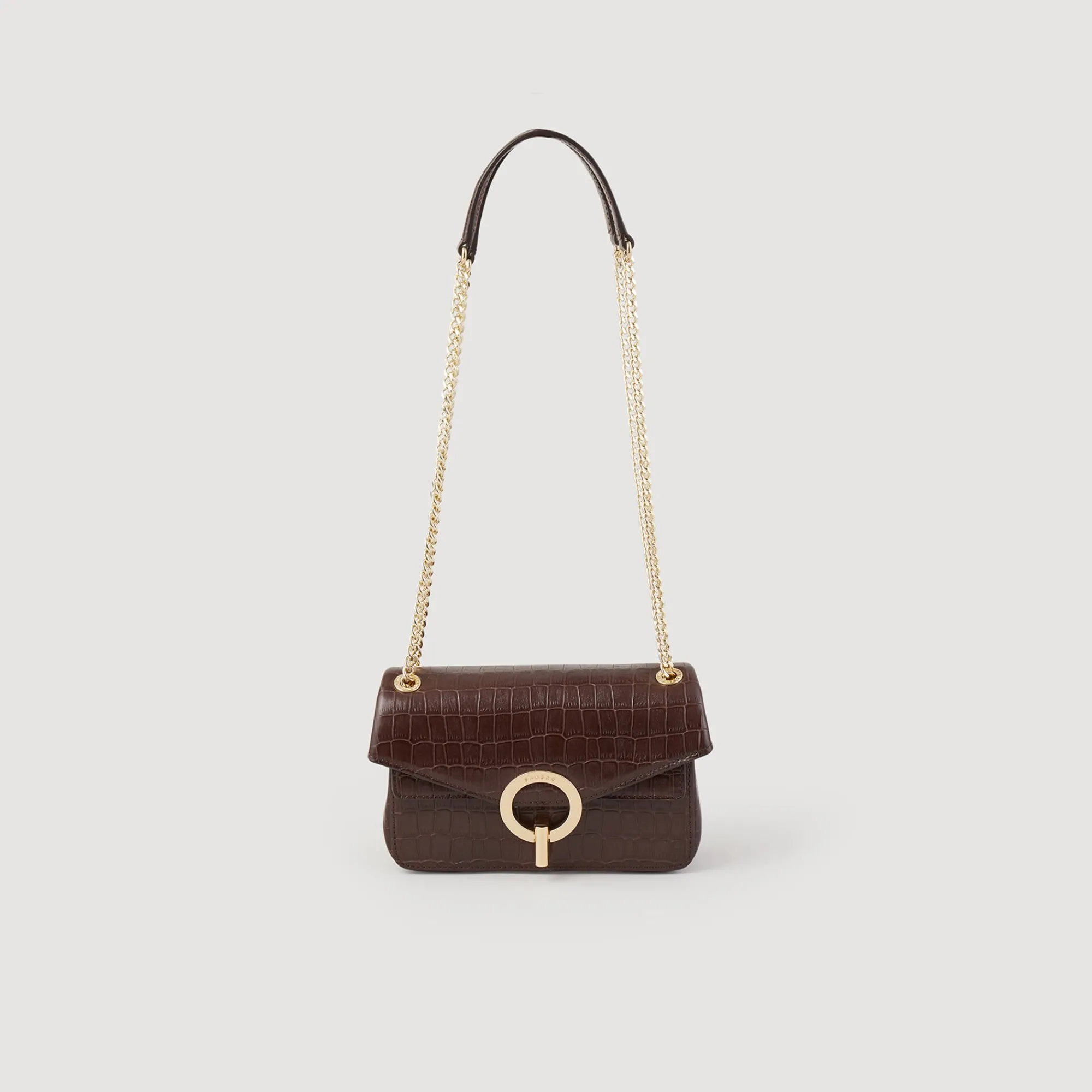 Sacs Porté Épaule|Mini Sacs*SANDRO Petit Sac Yza Marron