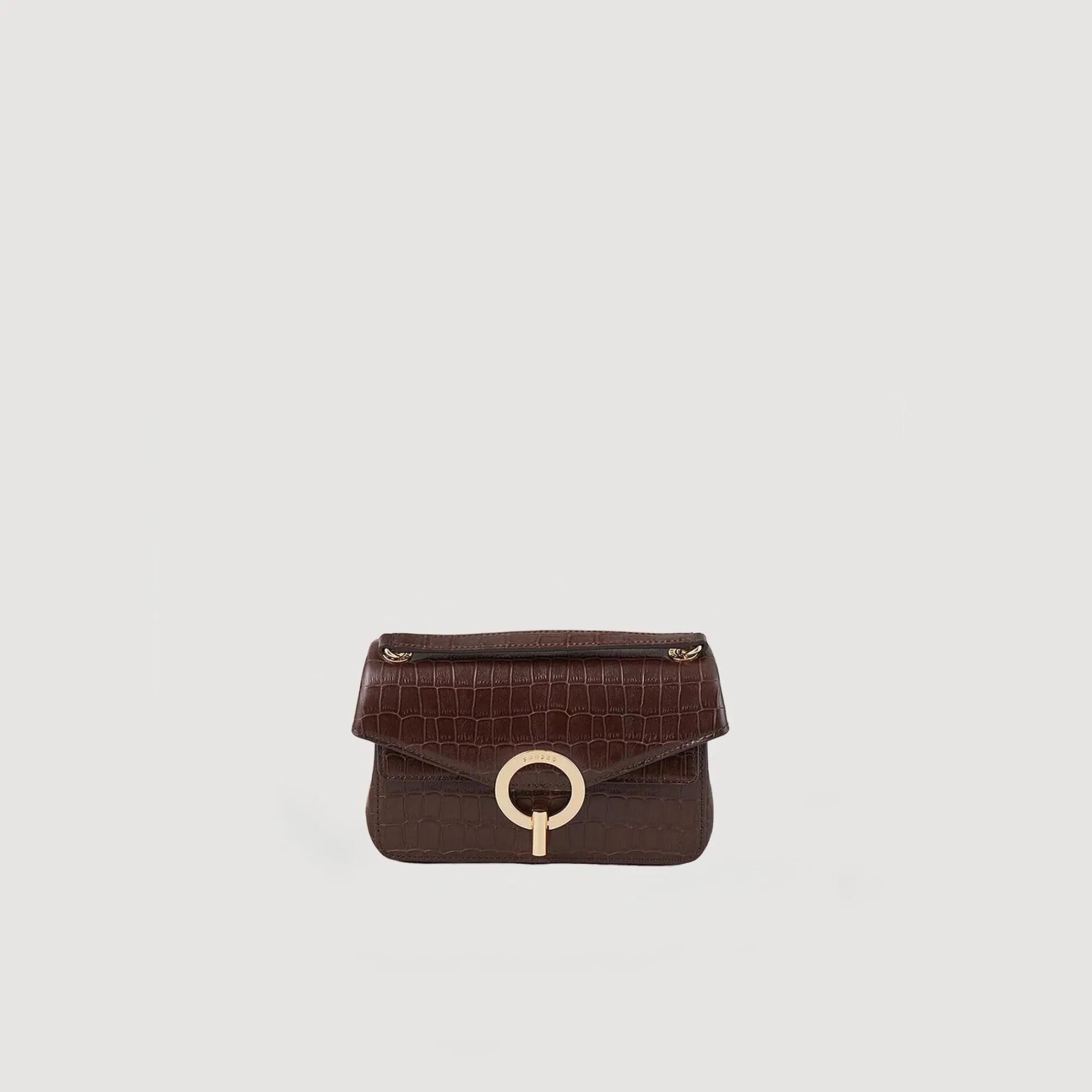 Sacs Porté Épaule|Mini Sacs*SANDRO Petit Sac Yza Marron