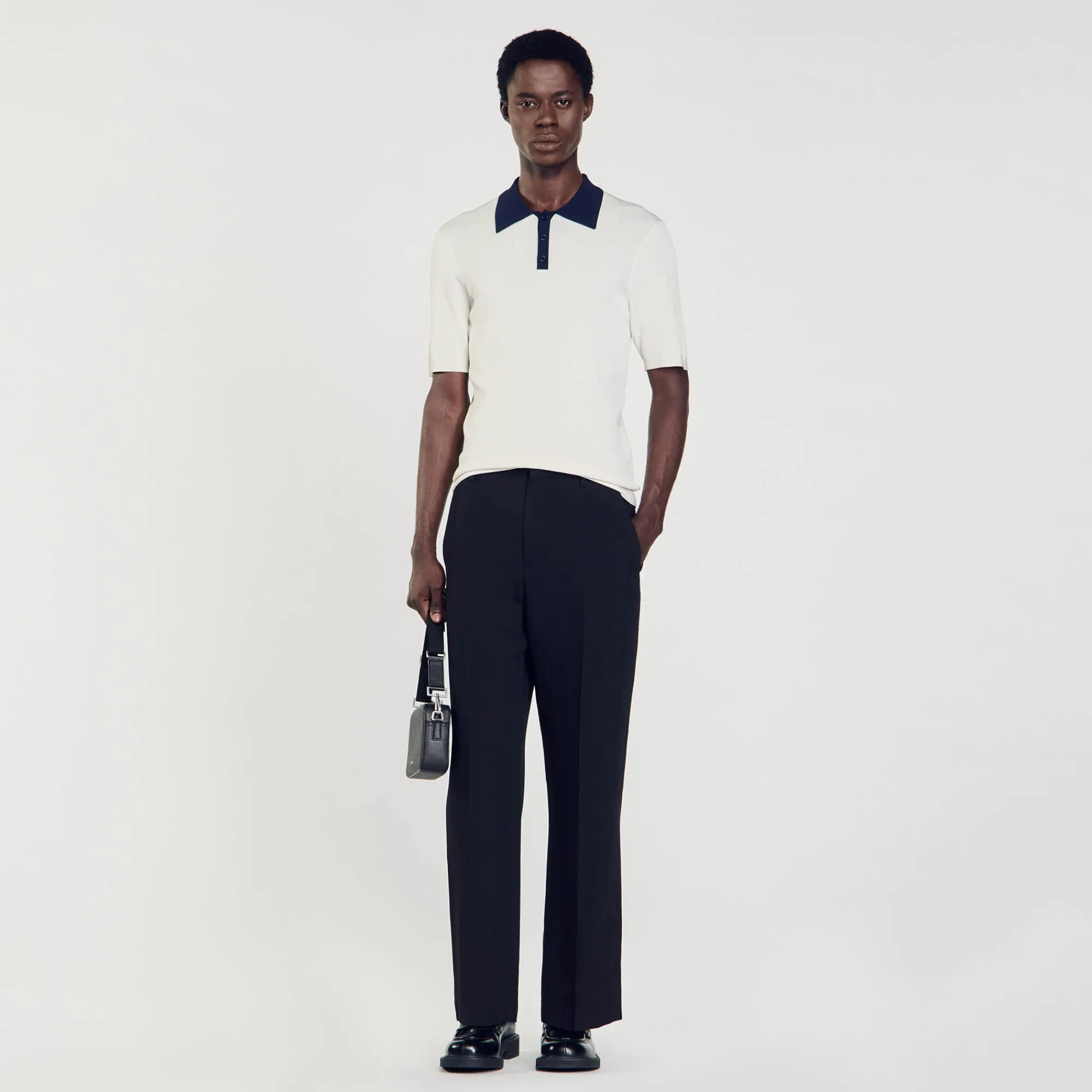 T-Shirts & Polos|Pulls & Gilets*SANDRO Polo Bicolore Ecru