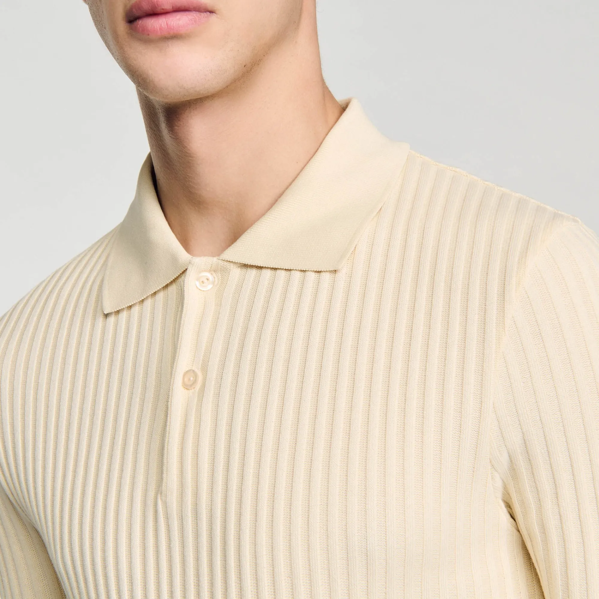 T-Shirts & Polos*SANDRO Polo En Coton Beige