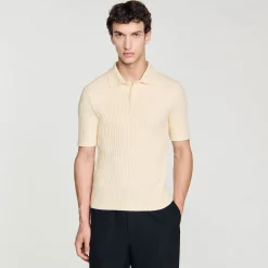 T-Shirts & Polos*SANDRO Polo En Coton Beige
