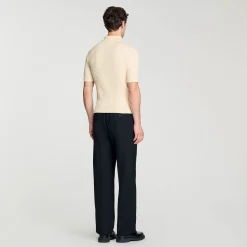 T-Shirts & Polos*SANDRO Polo En Coton Beige