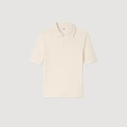 T-Shirts & Polos*SANDRO Polo En Coton Beige